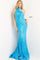 Jovani One Shoulder Choker Long Prom Dress 08338 - The Dress Outlet