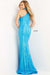 Jovani One Shoulder Choker Long Prom Dress 08338 - The Dress Outlet