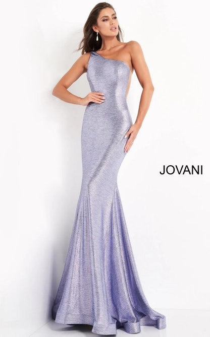 Jovani One Shoulder Fitted Long Prom Gown 06367 - The Dress Outlet