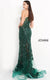One Shoulder Fitted Long Prom Gown Forest