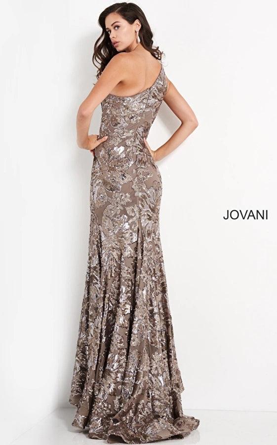 Jovani 05076 One Shoulder Long Evening Dress