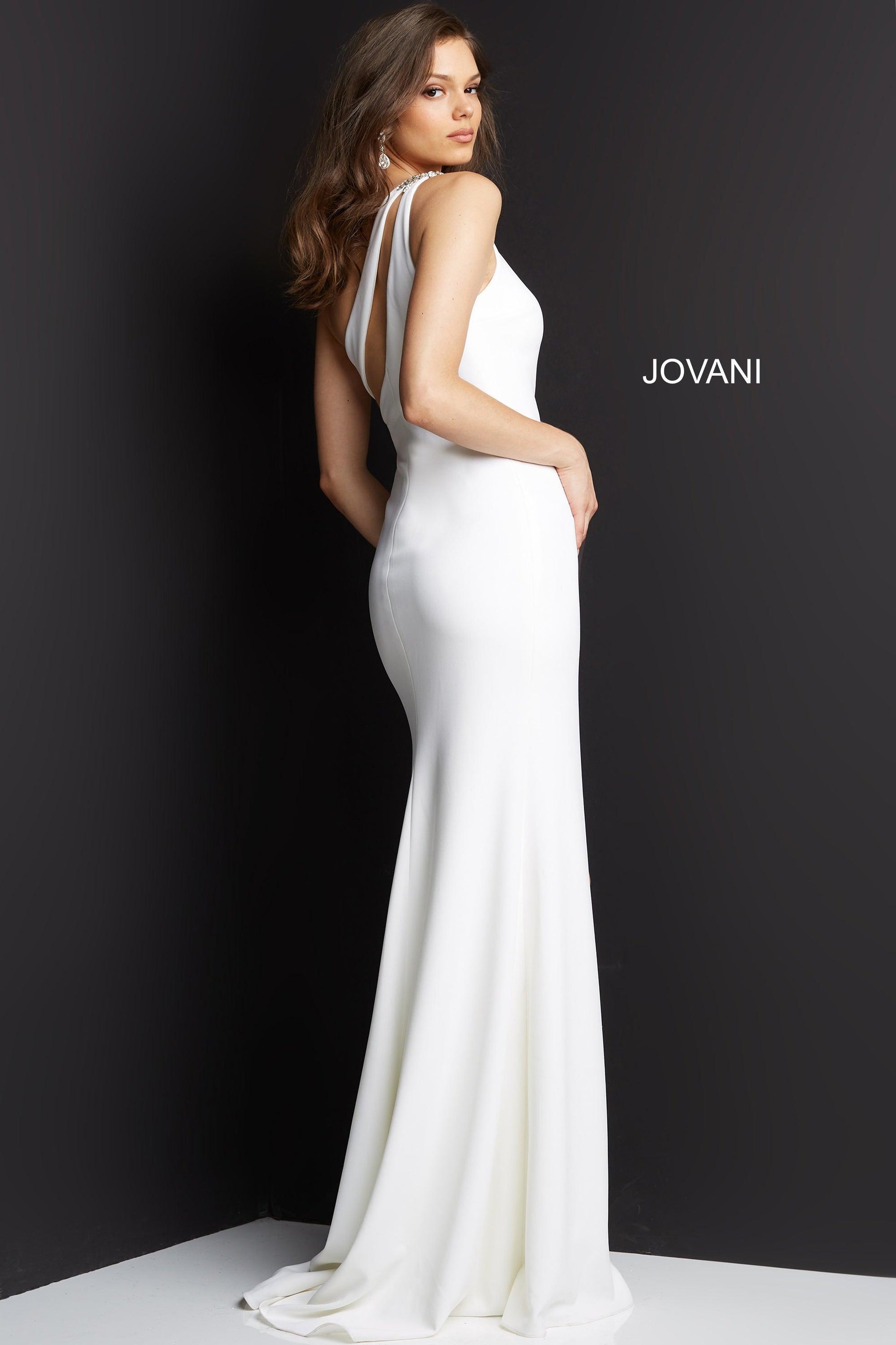 Jovani 07173 One Shoulder Long Formal Prom Dress