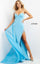 Jovani One Shoulder Long Formal Prom Dress 08230 - The Dress Outlet