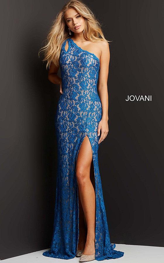 Jovani 08515 One Shoulder Long Formal Prom Dress