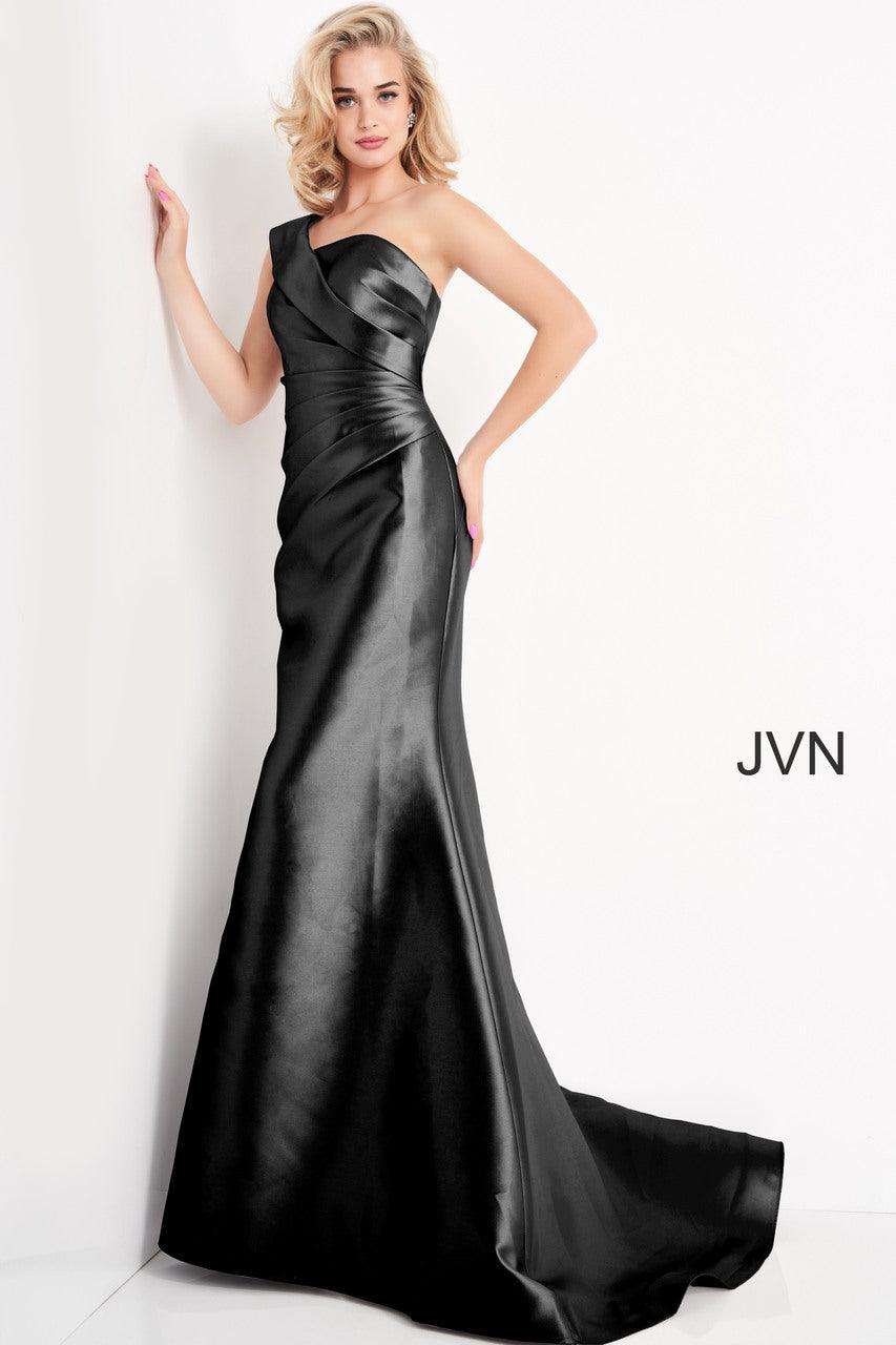 Jovani One Shoulder Long Mermaid Evening Dress 04723 - The Dress Outlet