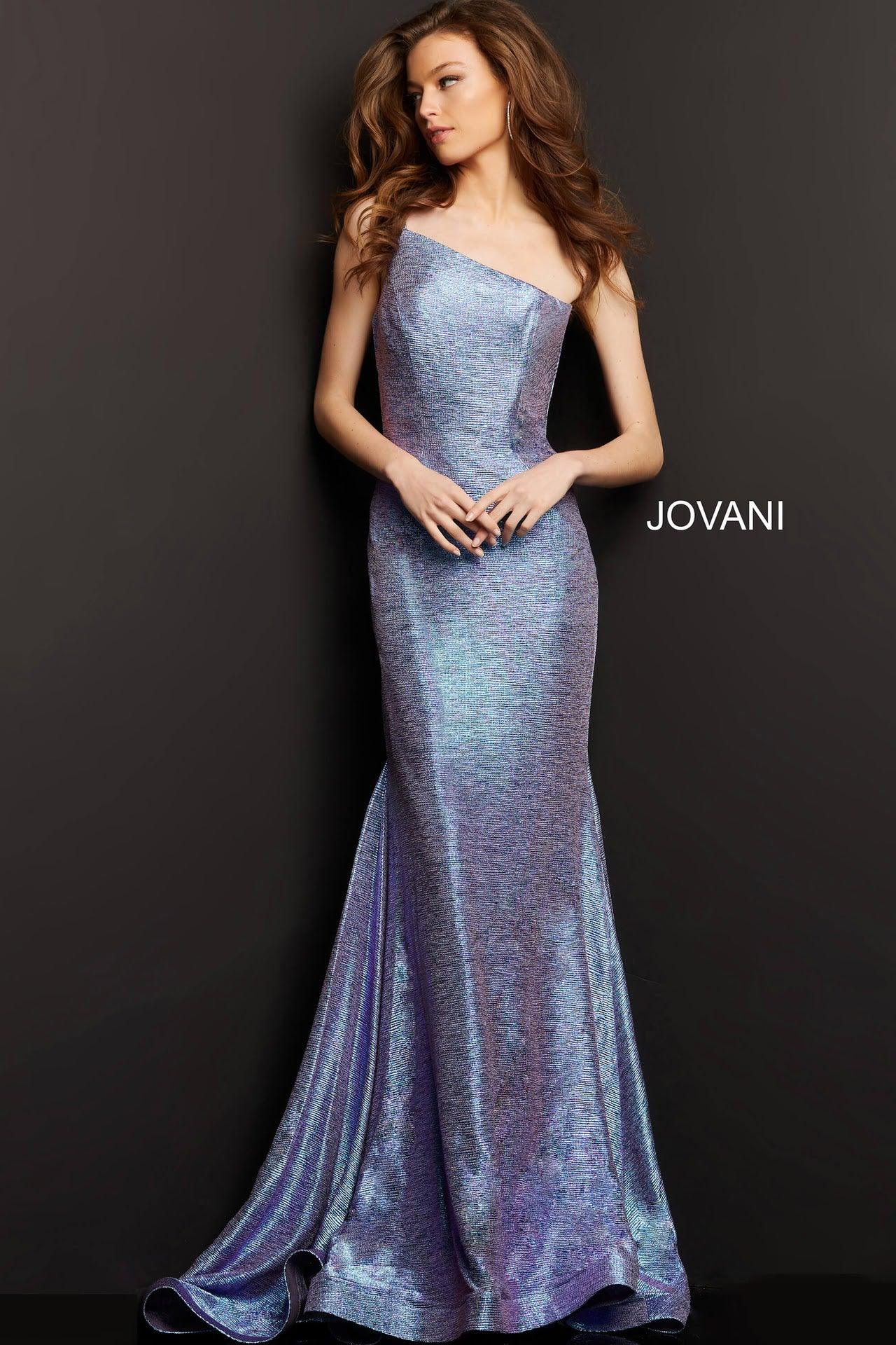 Jovani One Shoulder Long Prom Dress 03326 - The Dress Outlet