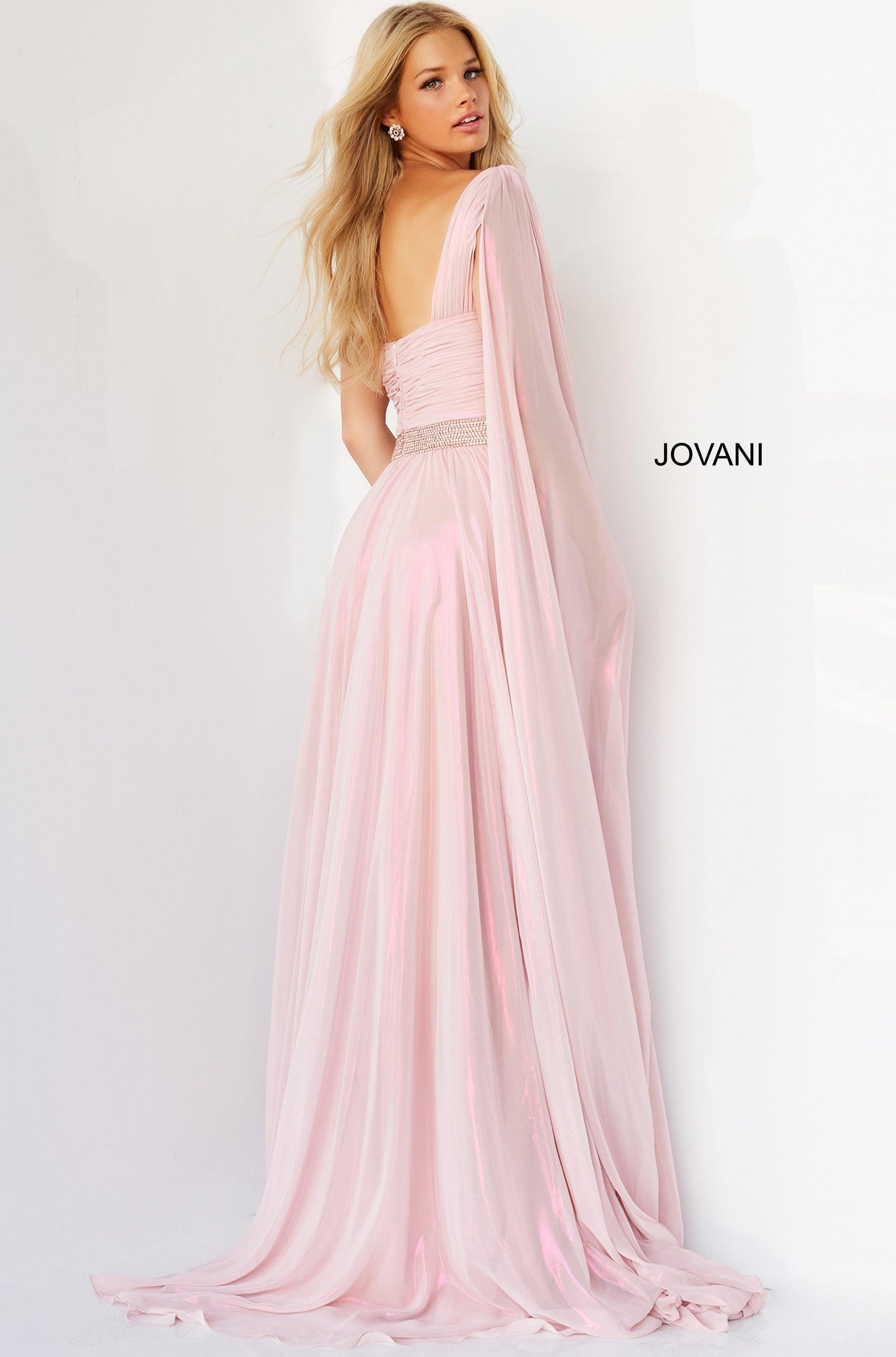 Jovani 07248 One Shoulder Long Prom Gown