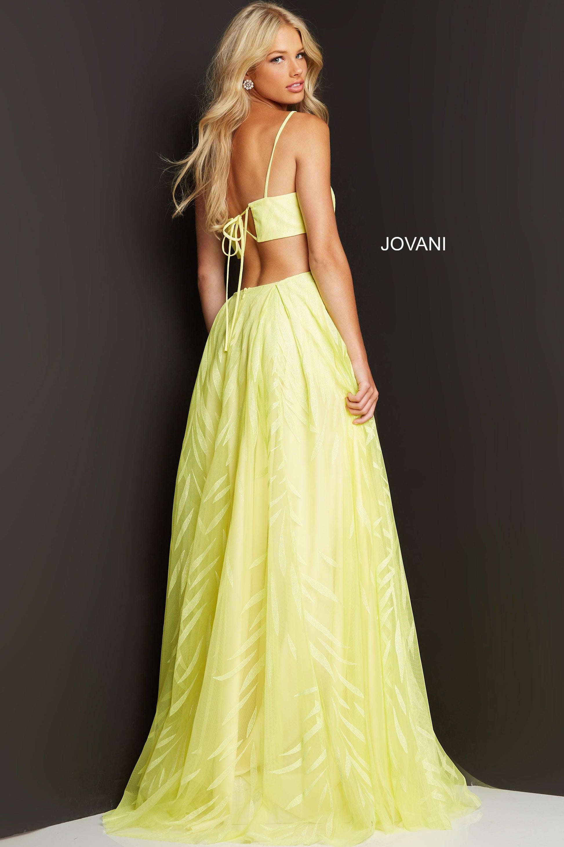 Jovani 07251 One Shoulder Long Prom Gown
