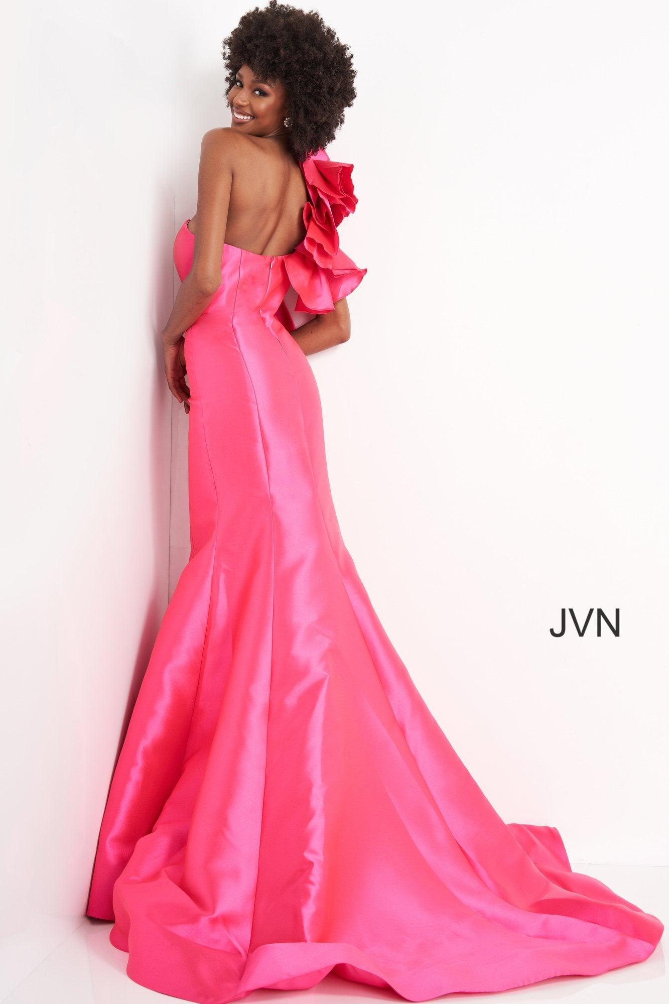 Jovani One Shoulder Mermaid Long Prom Dress 00650 - The Dress Outlet