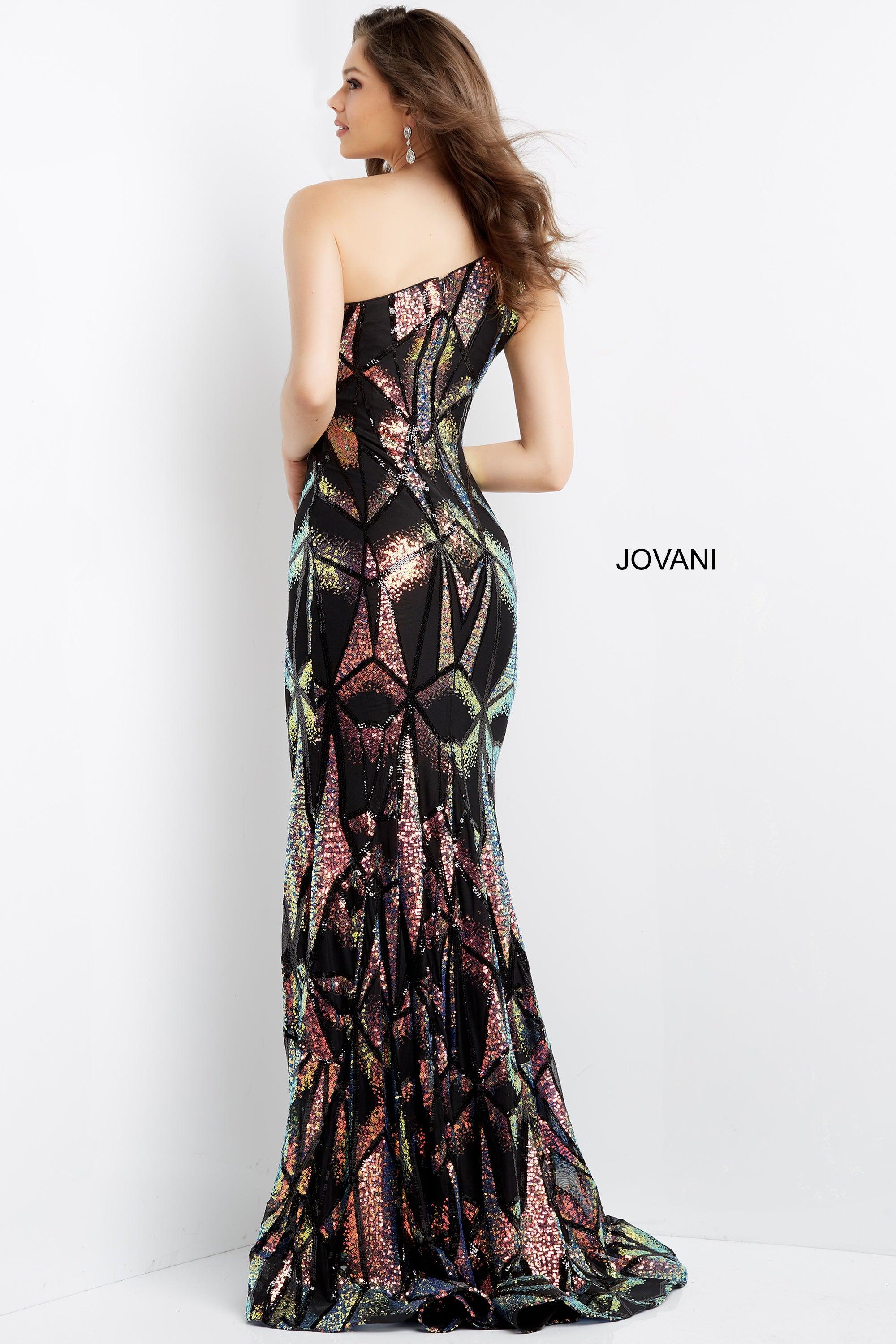 Jovani One Shoulder Sexy Evening Dress 06417 - The Dress Outlet