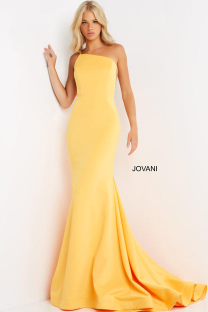 Jovani One Shoulder Sexy Long Prom Dress 06763 - The Dress Outlet