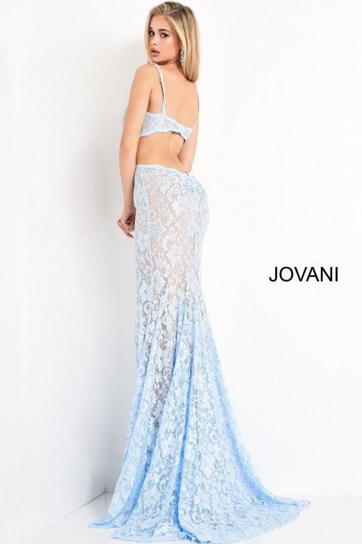 Jovani Prom Long Beaded Lace Trumpet Gown 00780 - The Dress Outlet