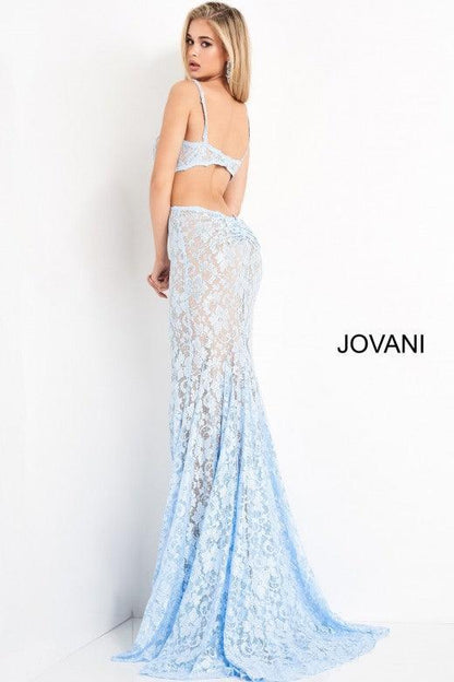 Jovani Prom Long Beaded Lace Trumpet Gown 00780 - The Dress Outlet