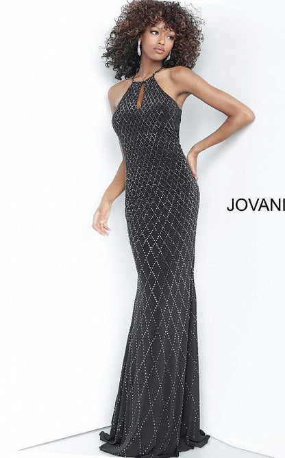 Jovani Prom Long Beaded Sexy Fitted Dress 4033 - The Dress Outlet