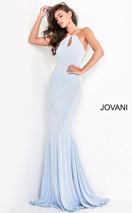 Jovani Prom Long Beaded Sexy Fitted Dress 4033 - The Dress Outlet