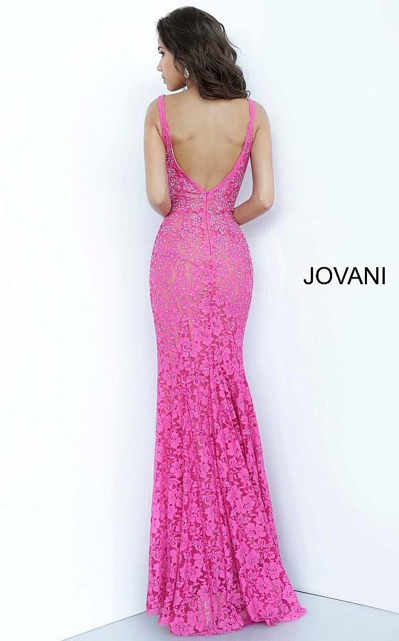 Jovani Prom Long Formal Fitted Lace dress 48994 - The Dress Outlet