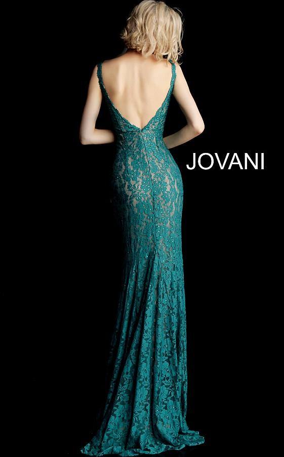 Jovani Prom Long Formal Fitted Lace dress 48994 - The Dress Outlet