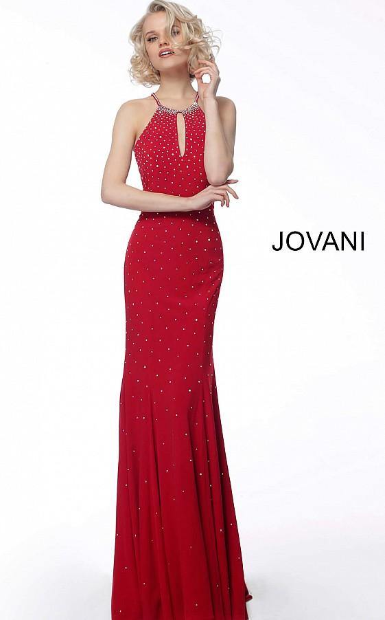 Jovani Prom Long Formal Halter Dress 67101 - The Dress Outlet