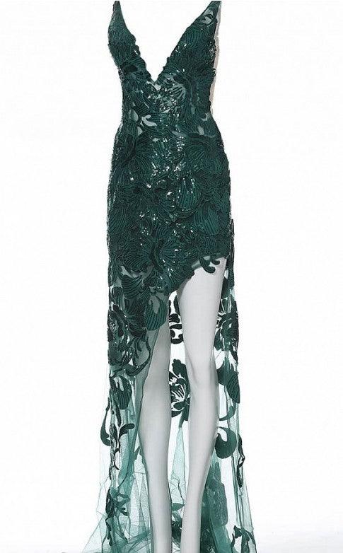Jovani Prom Long Formal High Slit Sexy Dress 4084 - The Dress Outlet