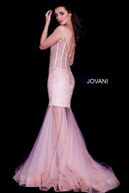 Jovani Prom Long Formal Mermaid Dress 59647 - The Dress Outlet