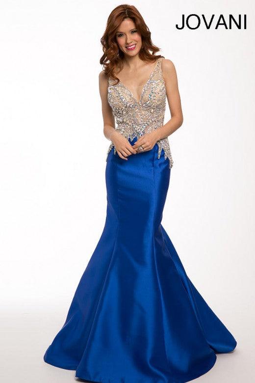 Jovani Prom Long Formal Mermaid Dress 99326 - The Dress Outlet