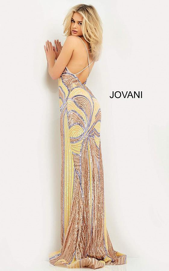 Jovani Prom Long Formal Sexy Beaded Dress 06757 - The Dress Outlet