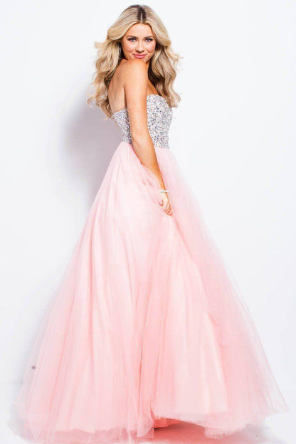 Jovani Prom Long Formal Strapless Ball Gown 52131 - The Dress Outlet