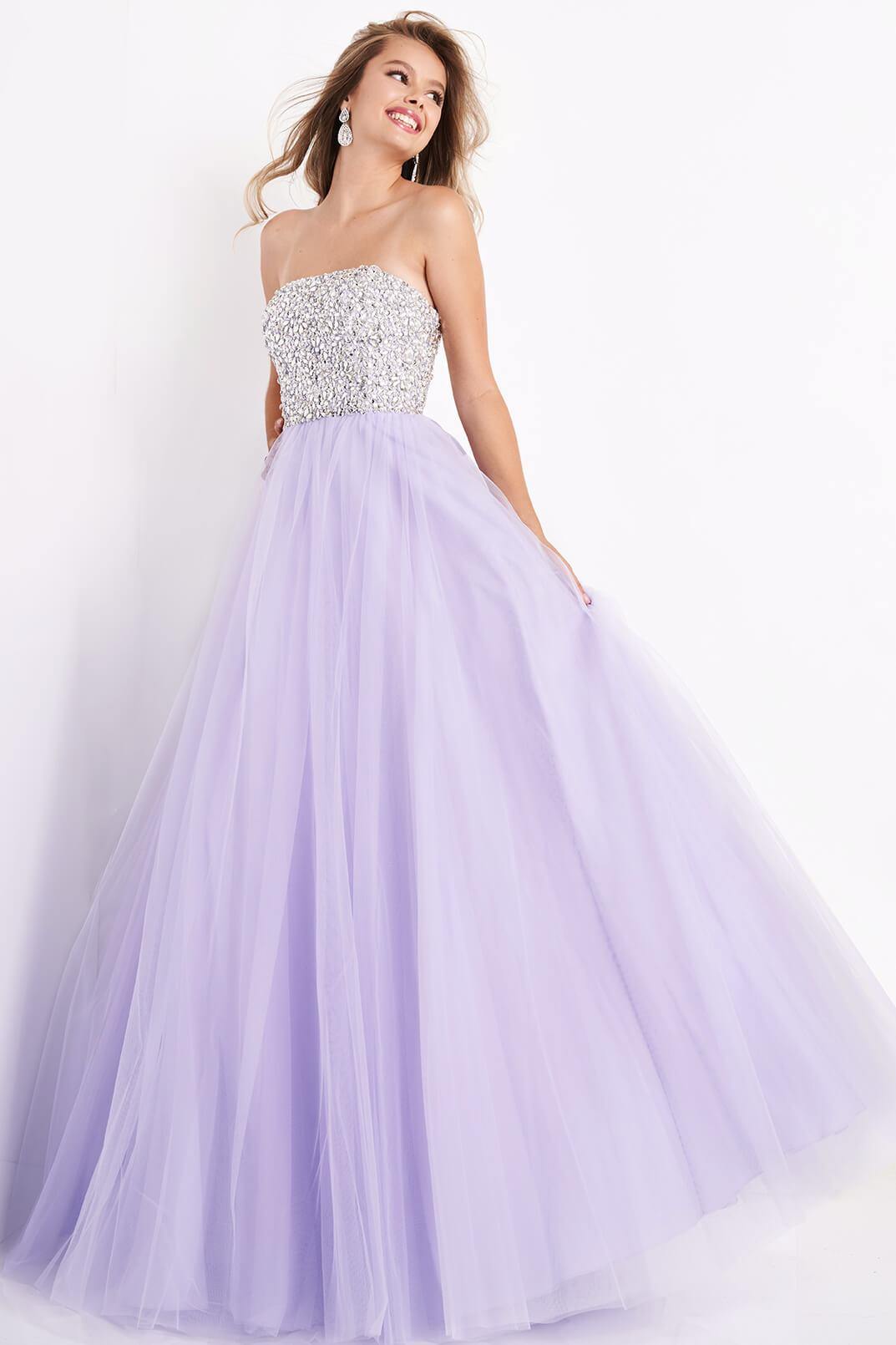 Jovani Prom Long Formal Strapless Ball Gown 52131 - The Dress Outlet