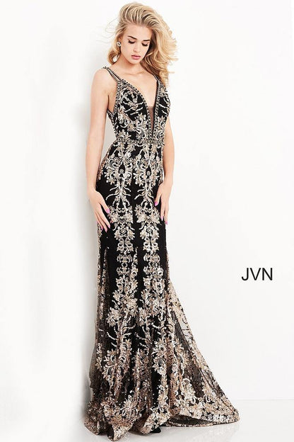Jovani Prom Long Fitted Trumpet Sexy Dress 04789 - The Dress Outlet