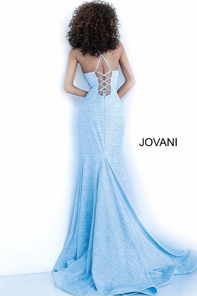 Jovani 1139 Prom Long Glitter Halter Formal Dress