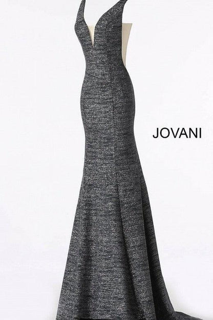 Jovani Prom Long Glitter Jersey Formal Dress 45811 - The Dress Outlet