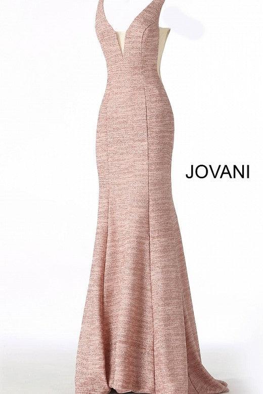 Jovani Prom Long Glitter Jersey Formal Dress 45811 - The Dress Outlet
