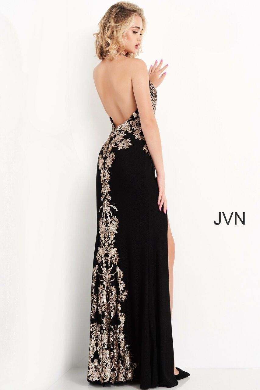 Jovani Prom Long Halter Sexy Formal Dress 04791 - The Dress Outlet