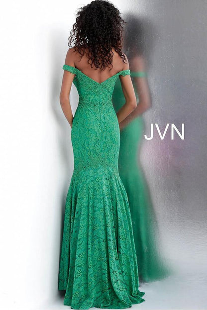 Jovani Prom Long Lace Formal Mermaid Dress 62564 - The Dress Outlet