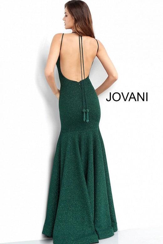 Jovani Prom Long Long Glitter Fitted Dress 60214 - The Dress Outlet