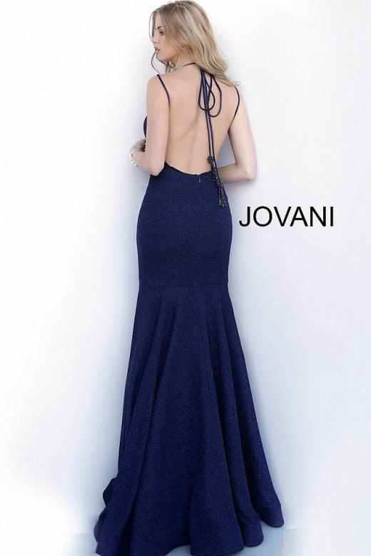 Jovani Prom Long Long Glitter Fitted Dress 60214 - The Dress Outlet