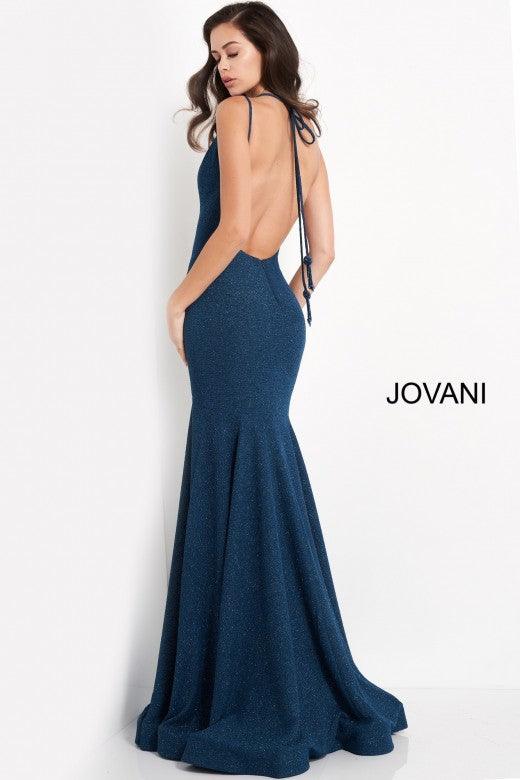Jovani Prom Long Long Glitter Fitted Dress 60214 - The Dress Outlet