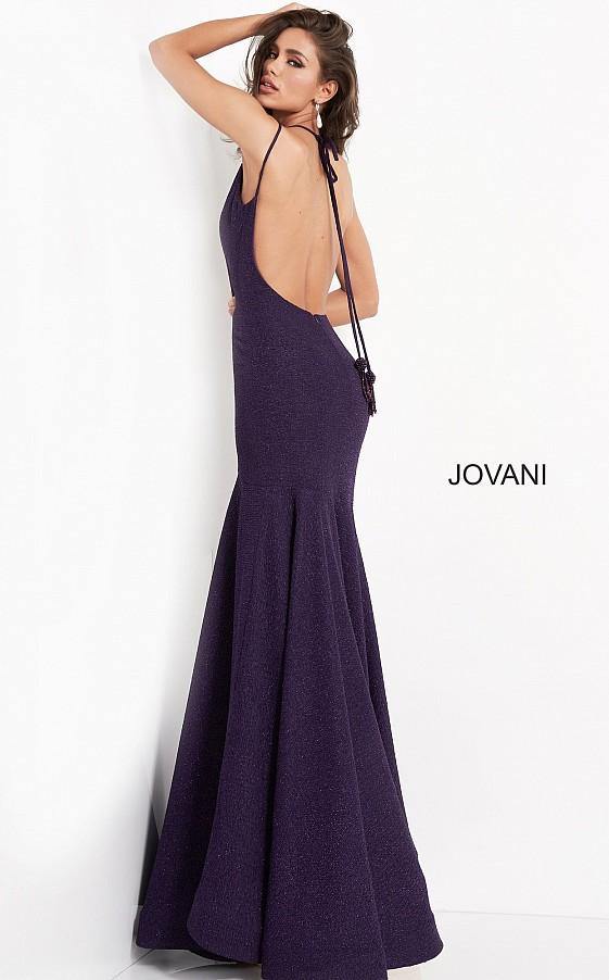 Jovani Prom Long Long Glitter Fitted Dress 60214 - The Dress Outlet
