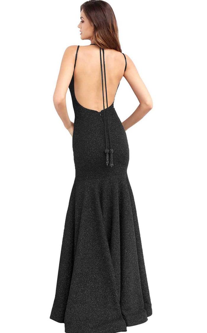 Jovani Prom Long Long Glitter Fitted Dress 60214 - The Dress Outlet