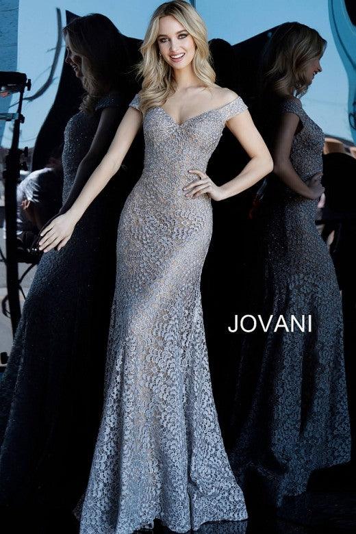 Jovani 62021 Prom Long Off Shoulder Evening Dress