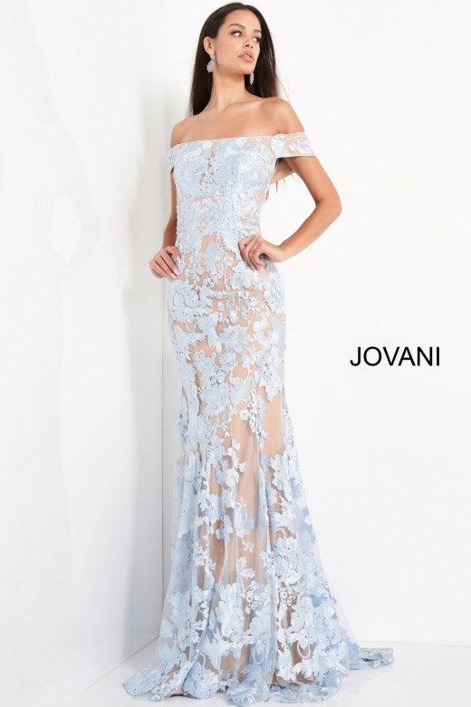 Jovani 02610 Prom Long Off Shoulder Formal Dress