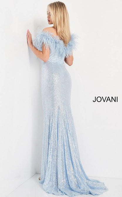 Jovani Prom Long Off Shoulder Fitted Dress 06166 - The Dress Outlet