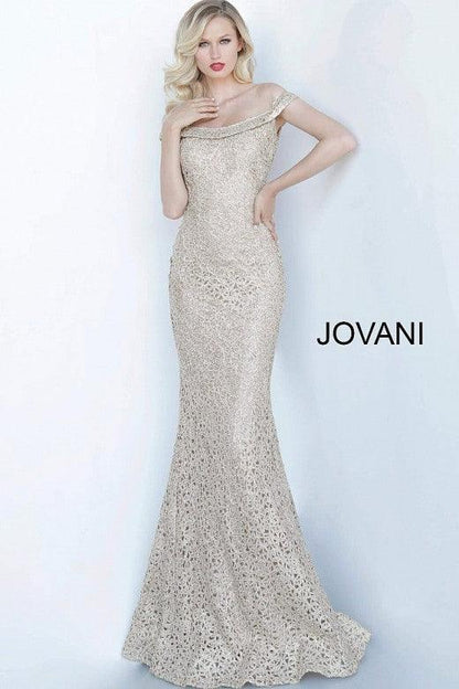 Jovani Prom Long Off Shoulder Formal Dress 63815 - The Dress Outlet
