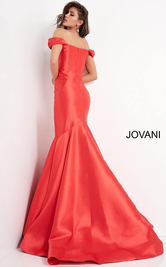 Jovani Prom Long Off Shoulder Mermaid Dress 02359 - The Dress Outlet