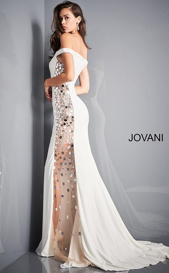 Jovani Prom Long Off Shoulder Trumpet Dress 03615 - The Dress Outlet