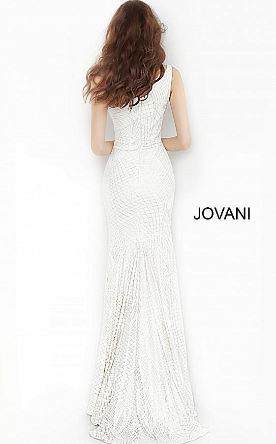 Jovani Prom Long One Shoulder Fitted Dress 1119 - The Dress Outlet