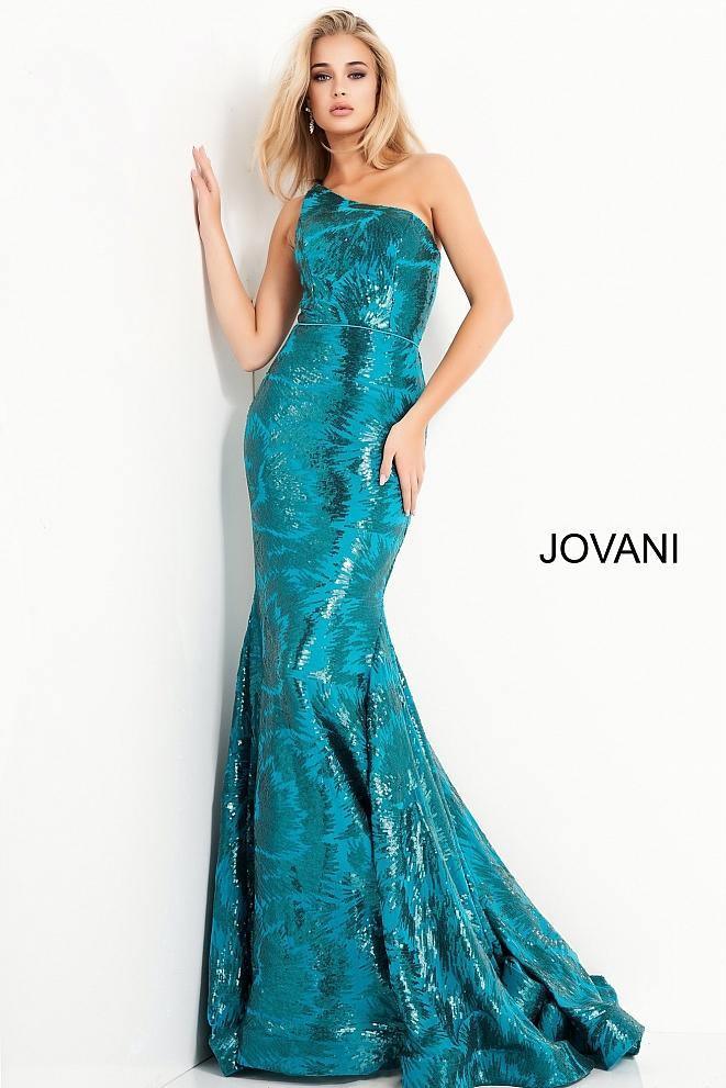 Jovani 1845 Prom Long One Shoulder Prom Dress