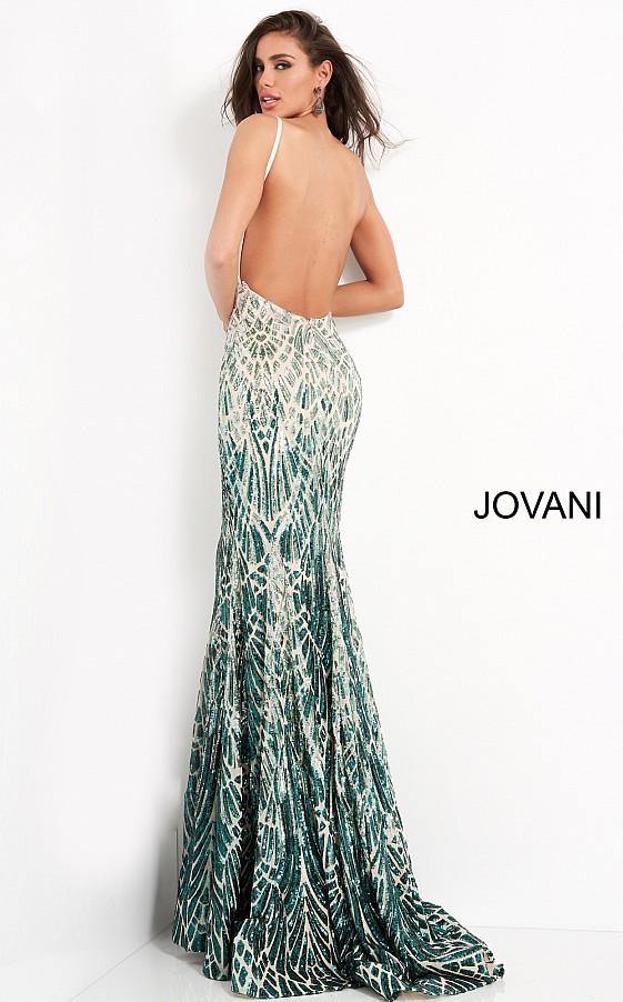 Jovani Prom Long Sexy Spaghetti Strap Dress 06450 - The Dress Outlet