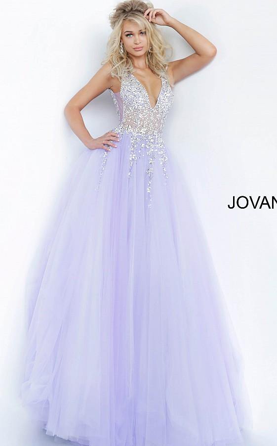 Jovani Prom Long Sleeveless Ball Gown 65379 - The Dress Outlet