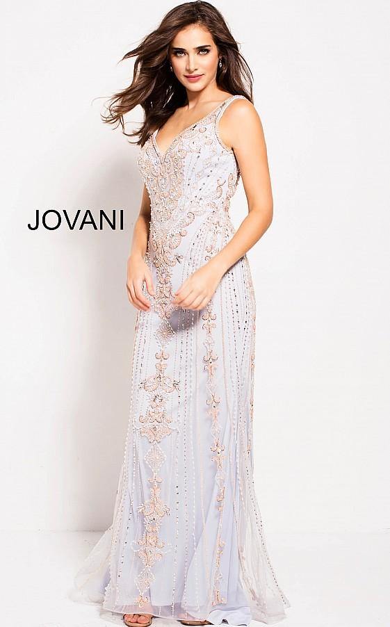 Jovani 60829 Prom Long Sleeveless Beaded Dress